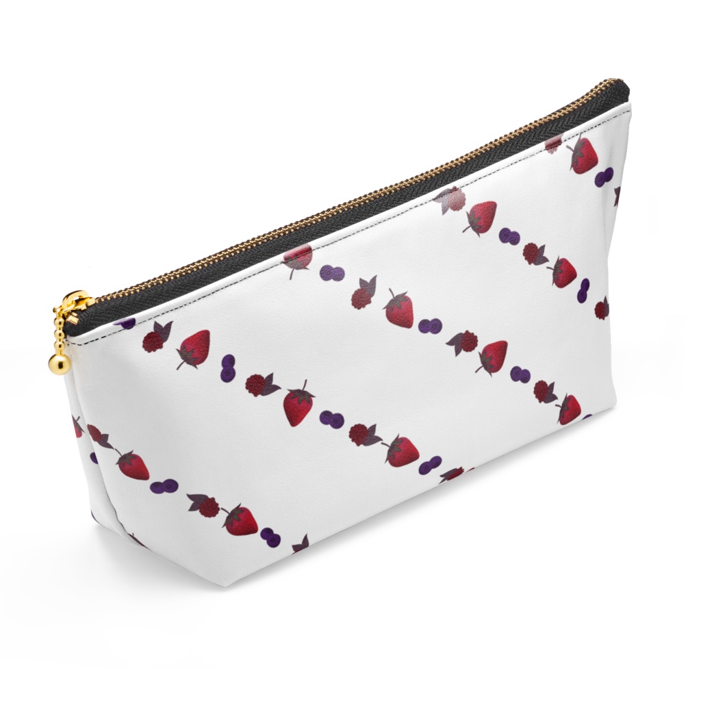 ベリー柄ポーチ