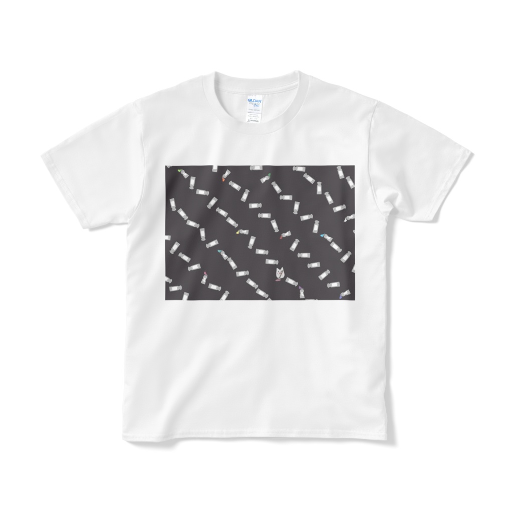 cake cat 絵の具Tシャツ