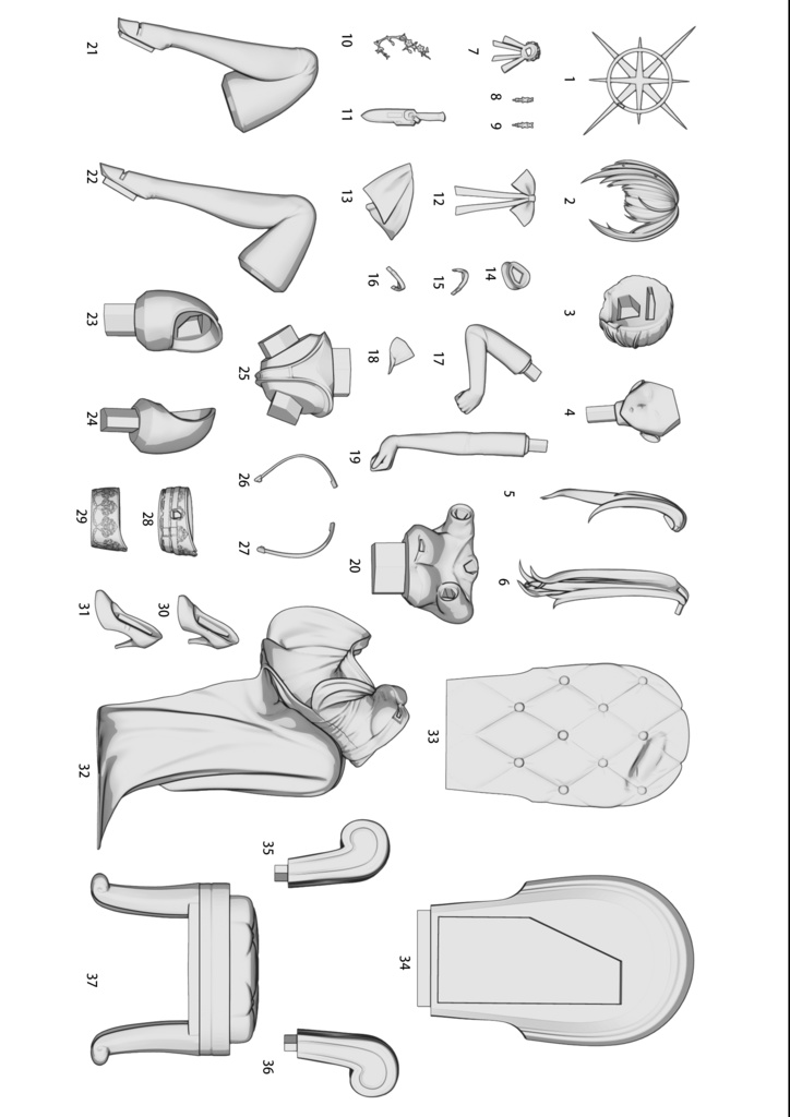 【受注生産】ブルーアーカイブ 錠前 サオリ-礼服 ver