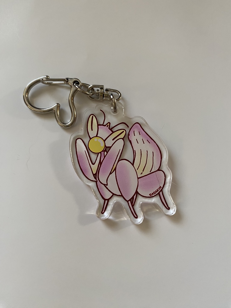 ハナカマキリキーホルダー(クリア)