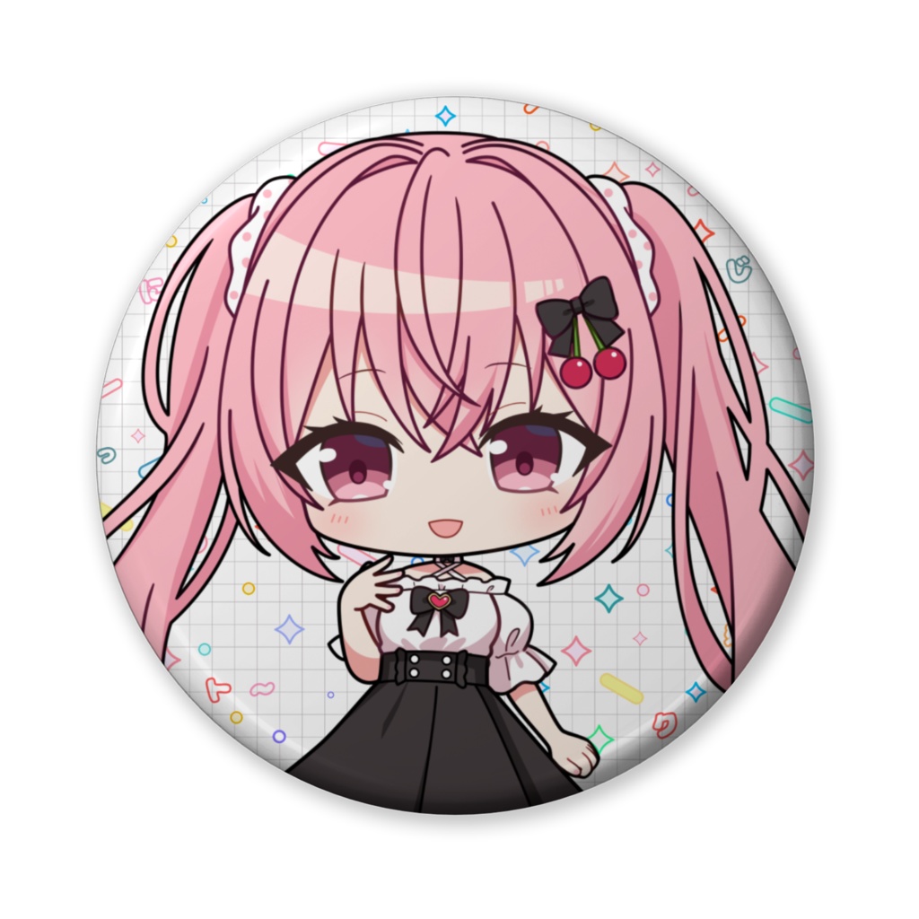 桜桃らむ 缶バッジ56mm