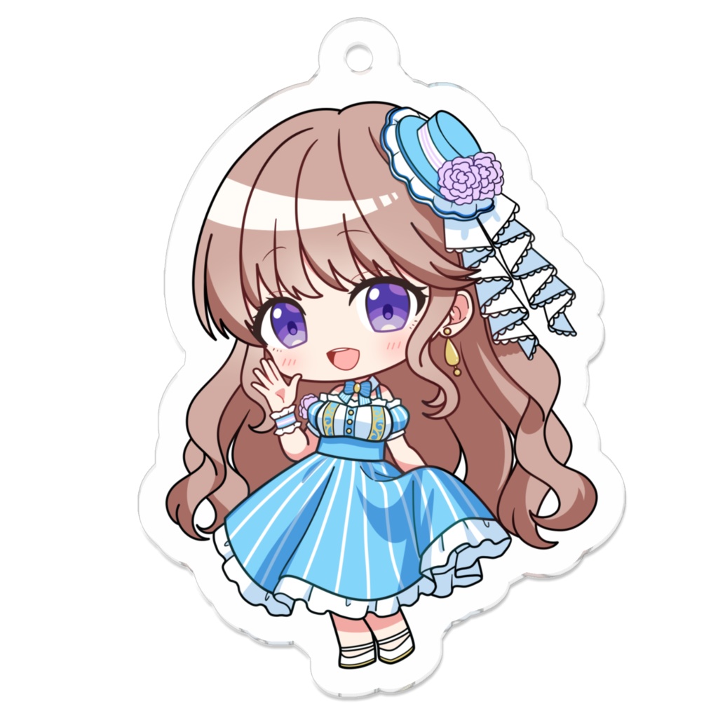 葉月こゆ　アクリルキーホルダー - 50 x 50 (mm)