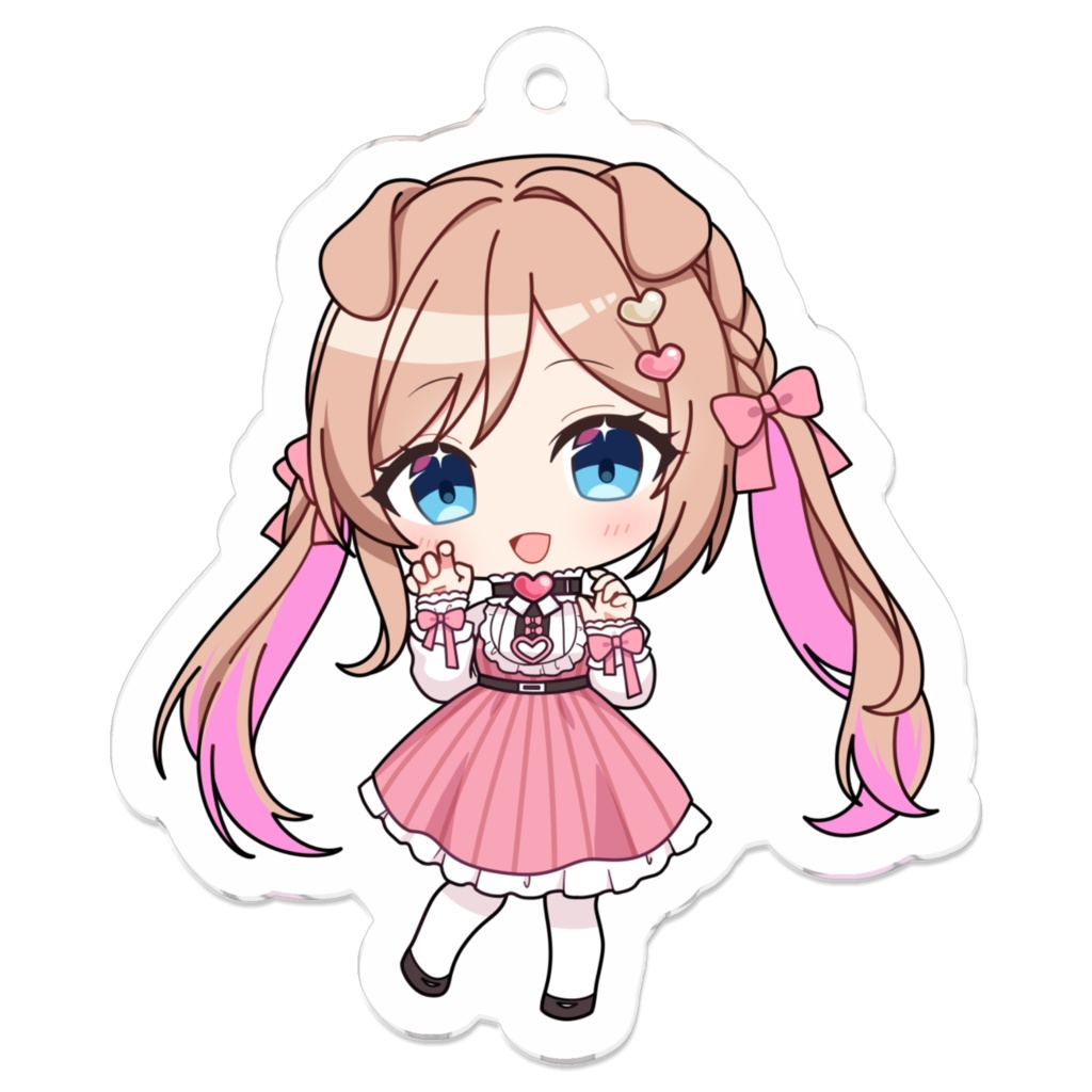 狗巻りぼん　アクリルキーホルダー - 50 x 50 (mm)