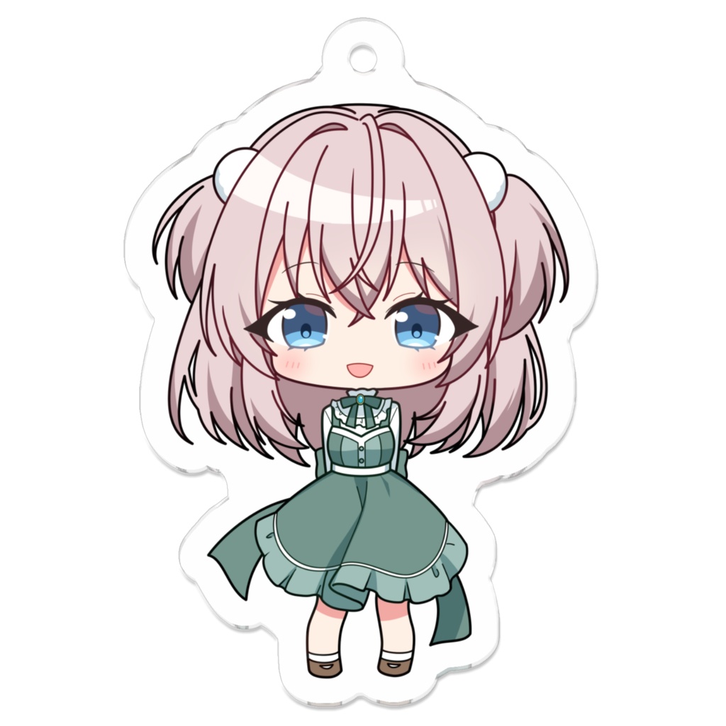 雲母いおり　アクリルキーホルダー - 50 x 50 (mm)