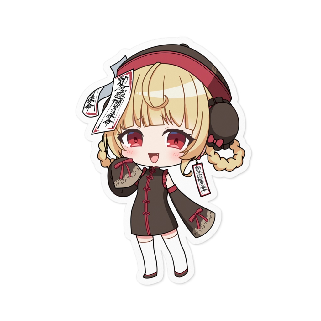 御影ちお ステッカー100 x 100 (mm)