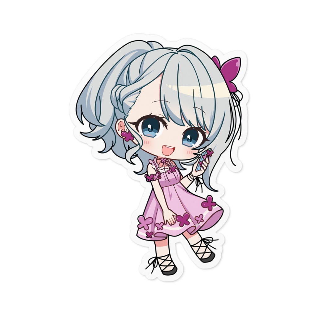 東雲もこ ステッカー100 x 100 (mm)