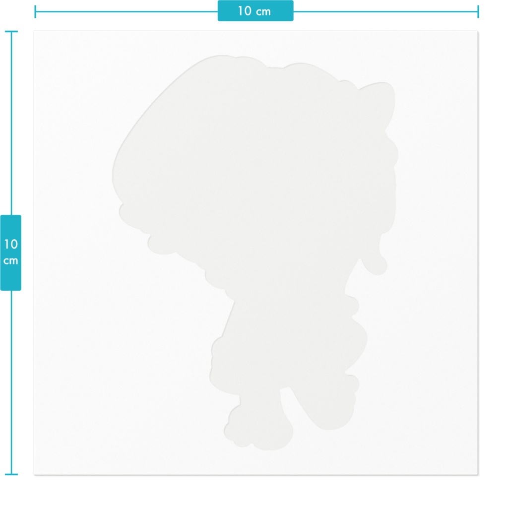 東雲もこ ステッカー100 x 100 (mm)