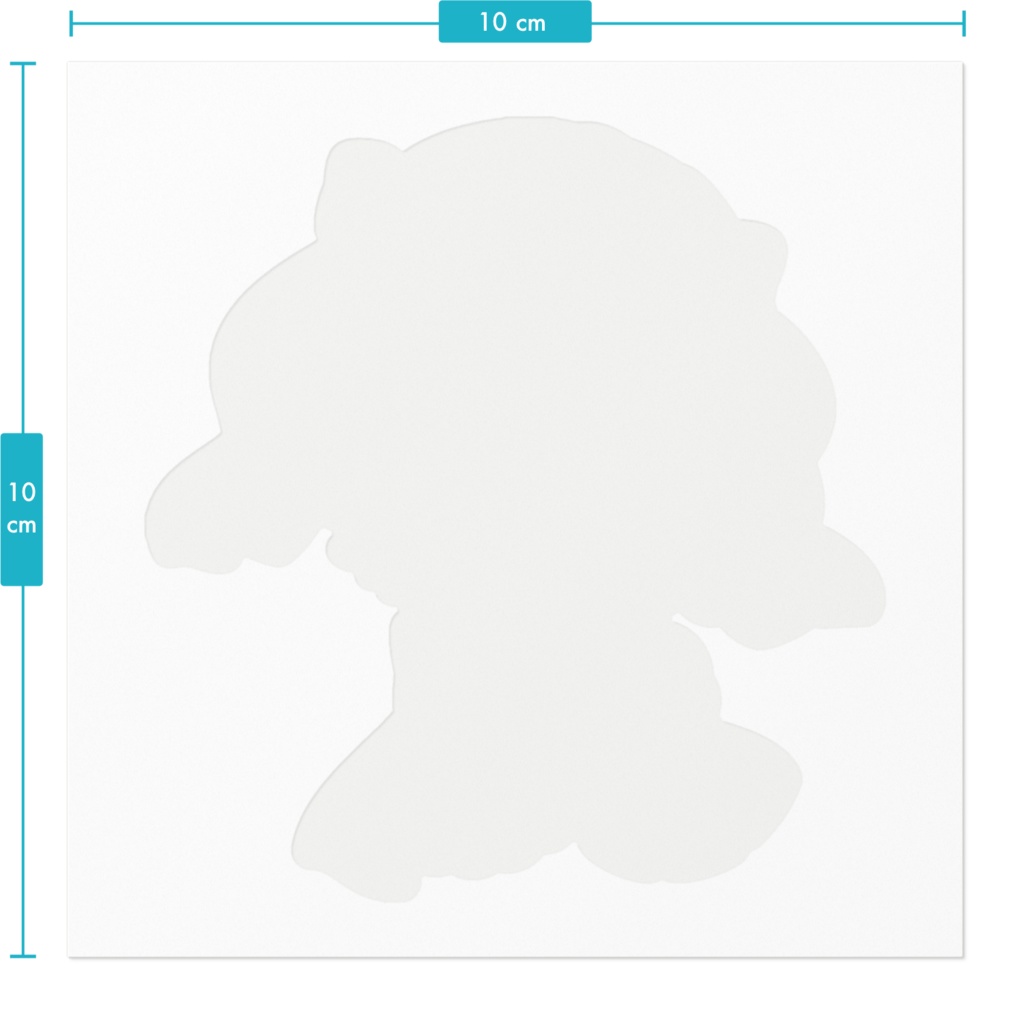 潮汐みぞれ ステッカー100 x 100 (mm)