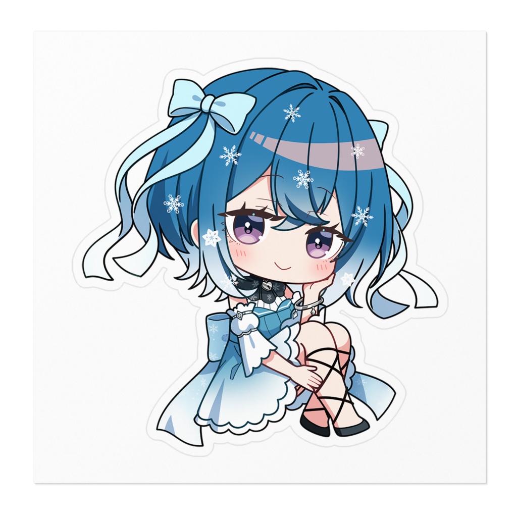 潮汐みぞれ ステッカー100 x 100 (mm)