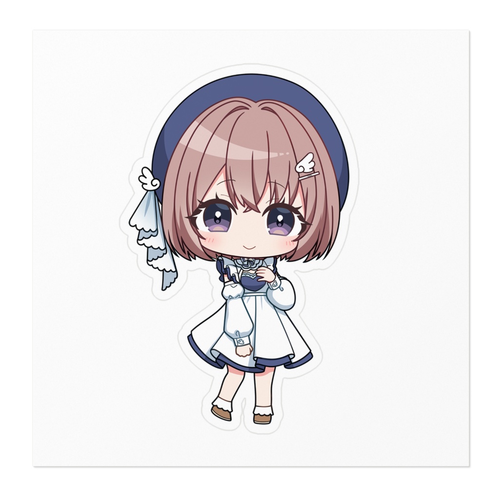 渡瀬こむぎ ステッカー100 x 100 (mm)