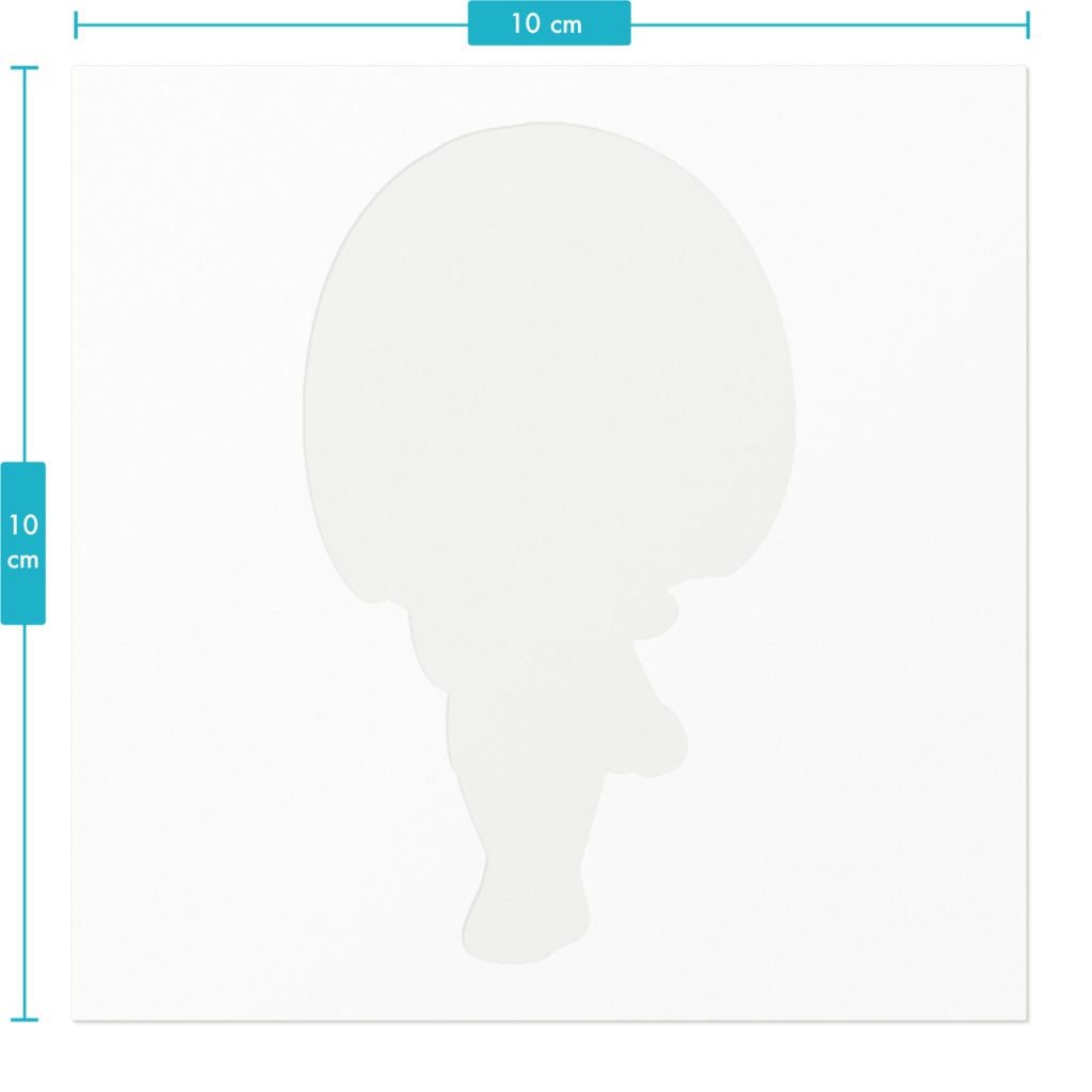 すみれ ステッカー100 x 100 (mm)