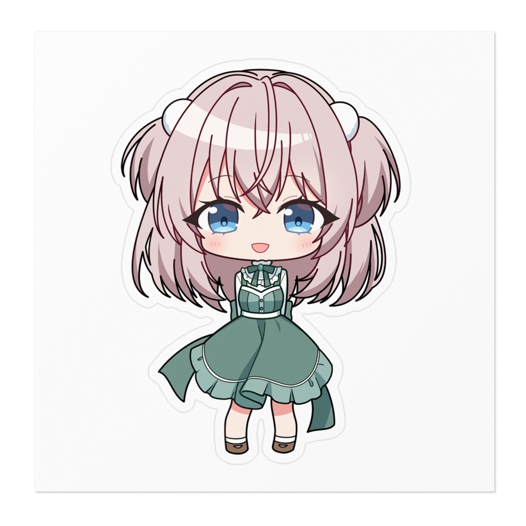 雲母いおり ステッカー100 x 100 (mm)