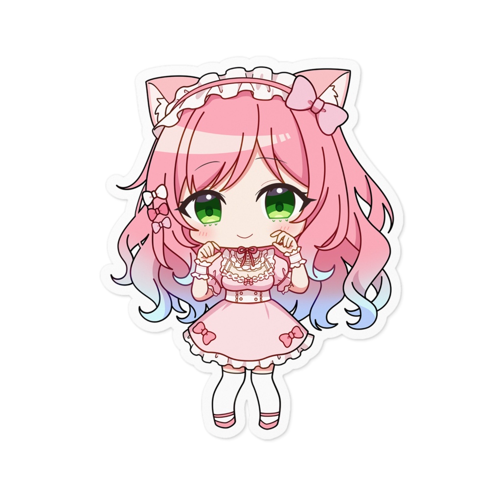 桜咲姫愛 ステッカー100 x 100 (mm)