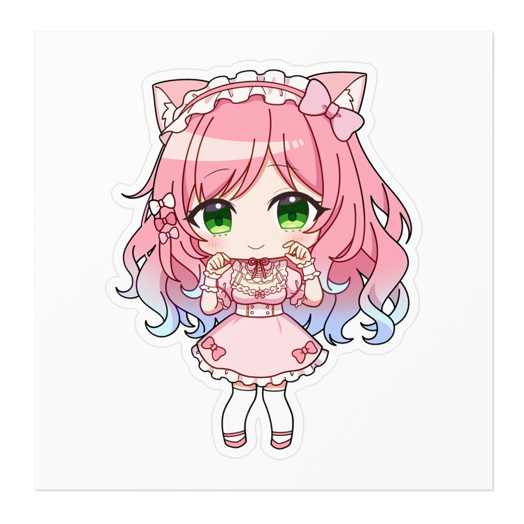 桜咲姫愛 ステッカー100 x 100 (mm)