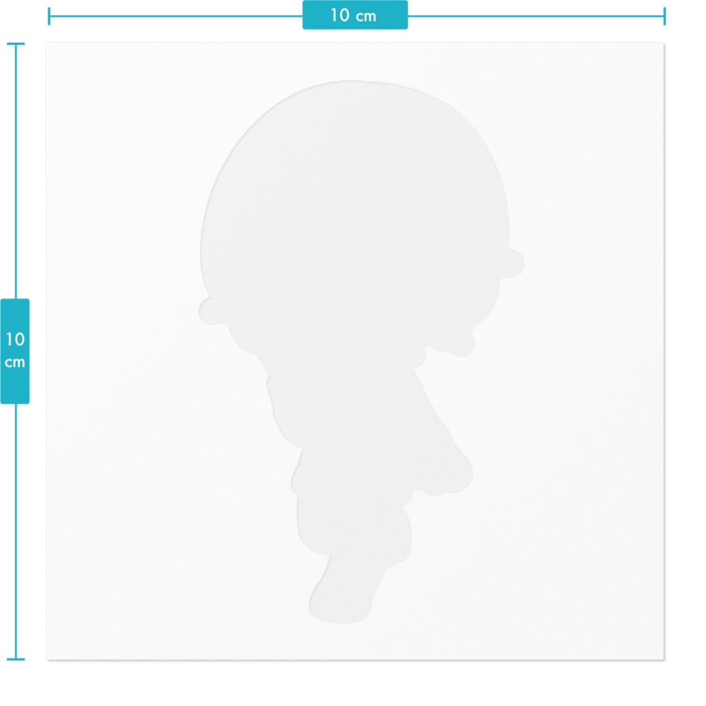 城井ルカ ステッカー100 x 100 (mm)