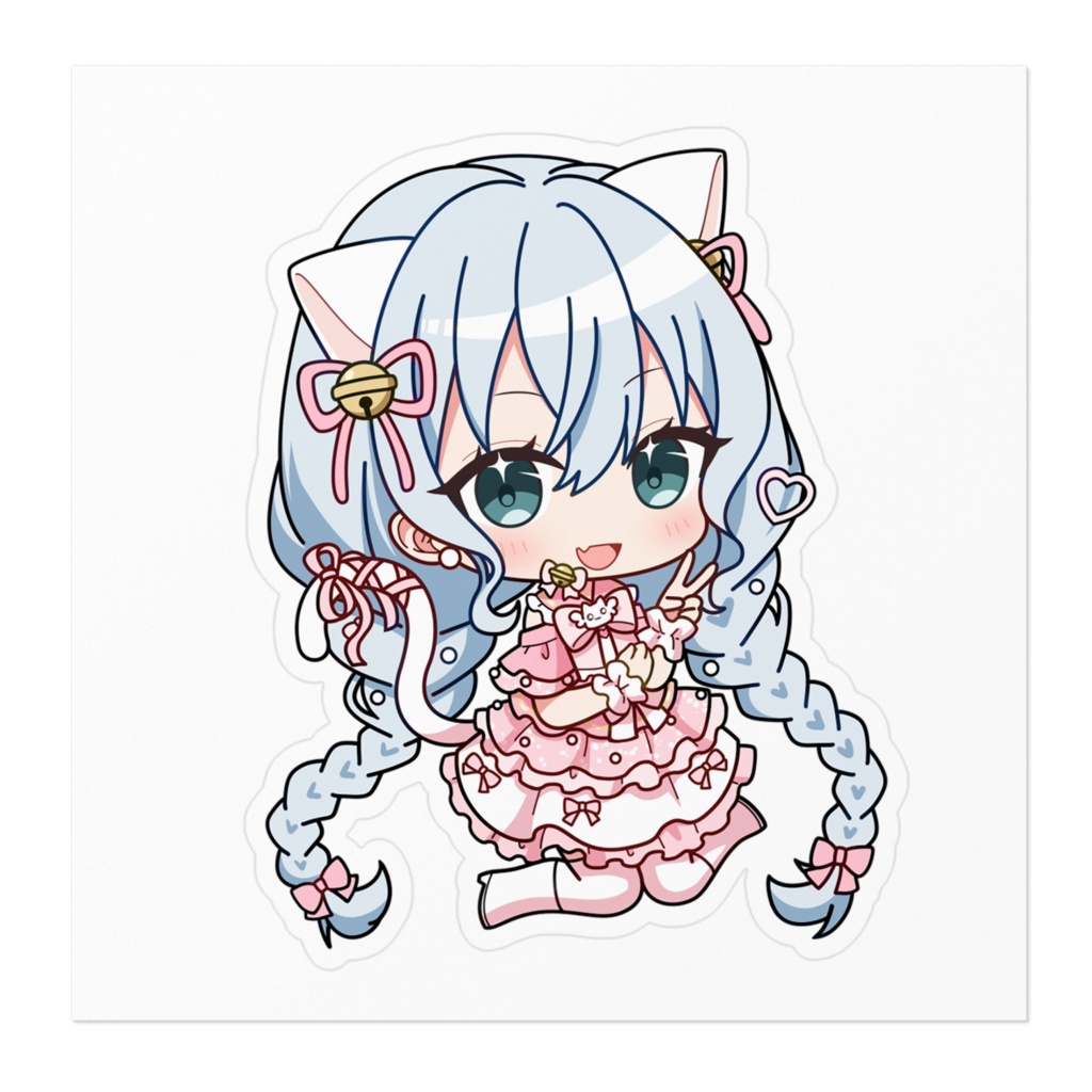 綺羅星さな ステッカー100 x 100 (mm)