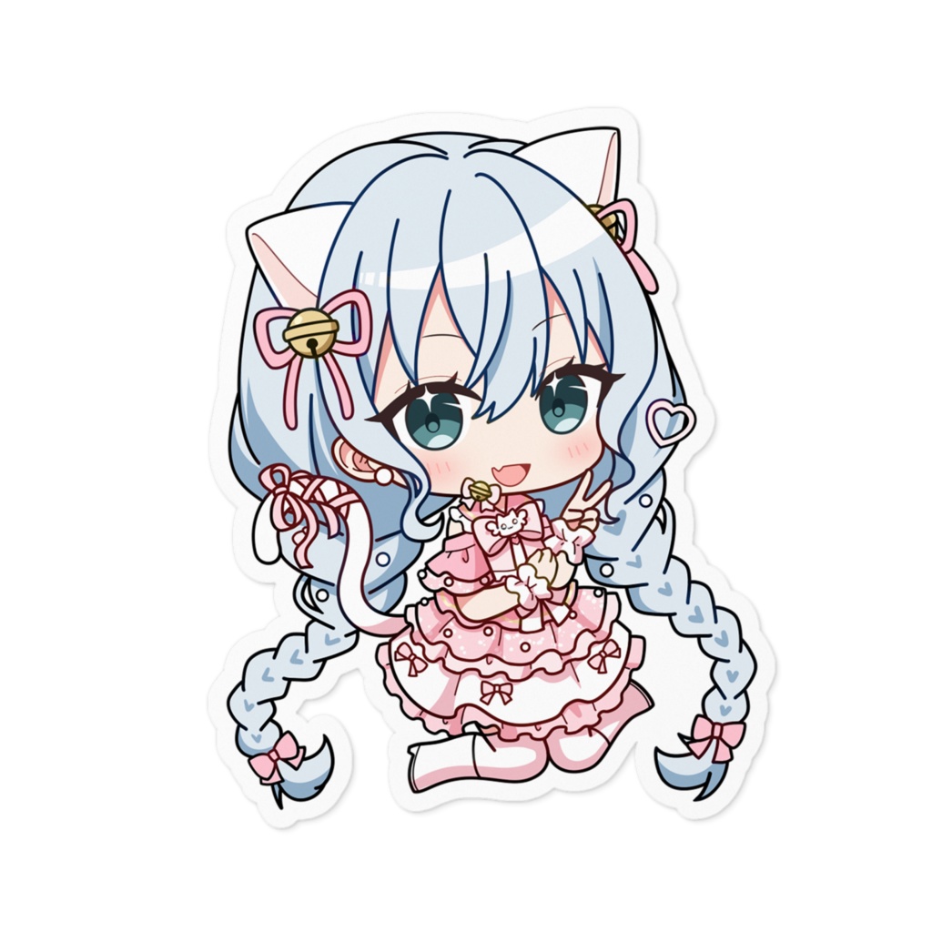 綺羅星さな　ステッカー100 x 100 (mm)