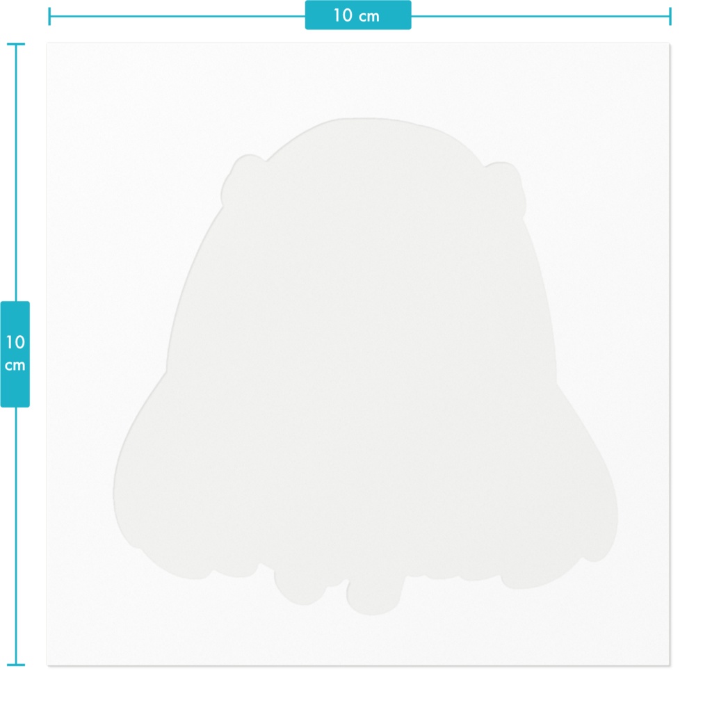 冬樹かなた ステッカー - 100 x 100 (mm)