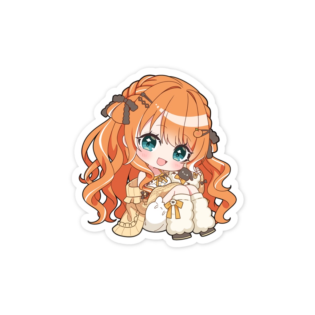 橙あんず スマホステッカー