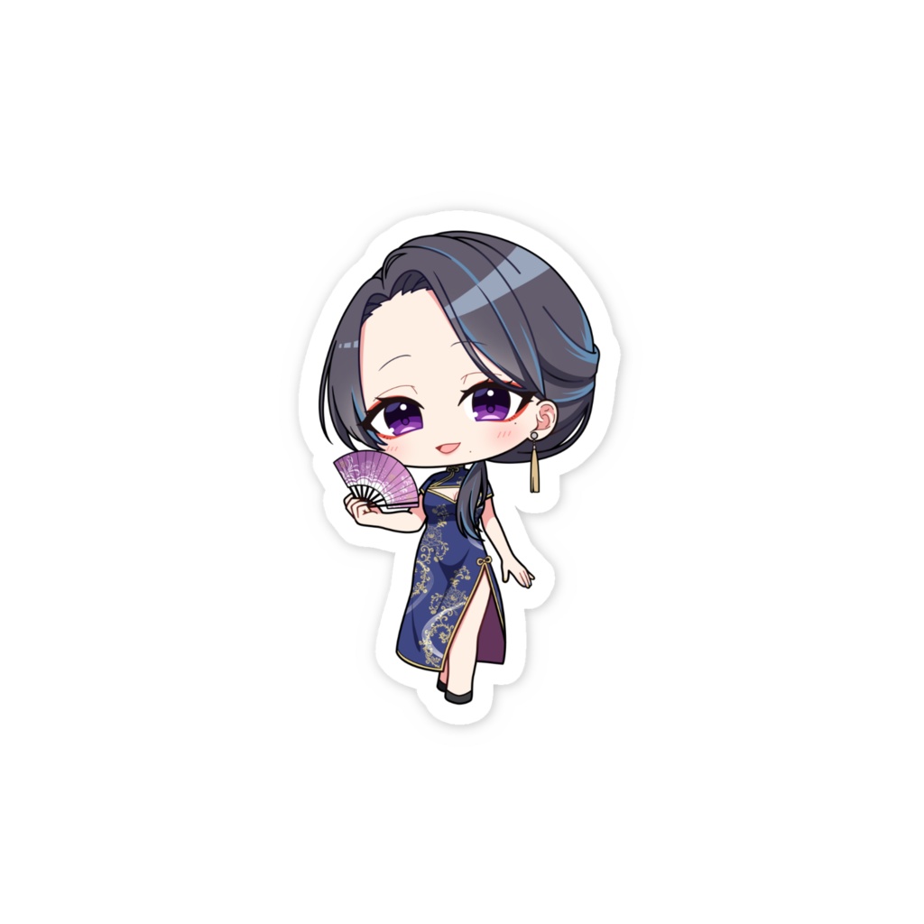 夜雲はなび スマホステッカー