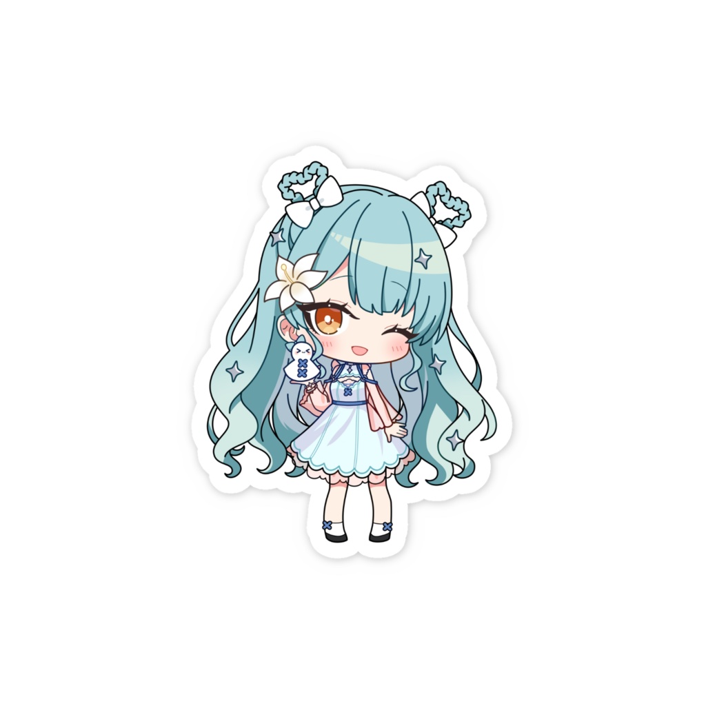 雨恋うる スマホステッカー