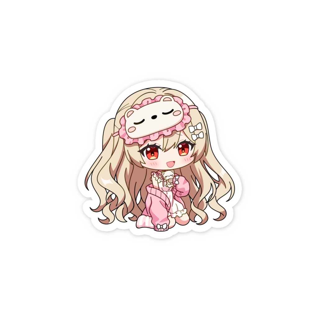 ふわもちきなこ スマホステッカー