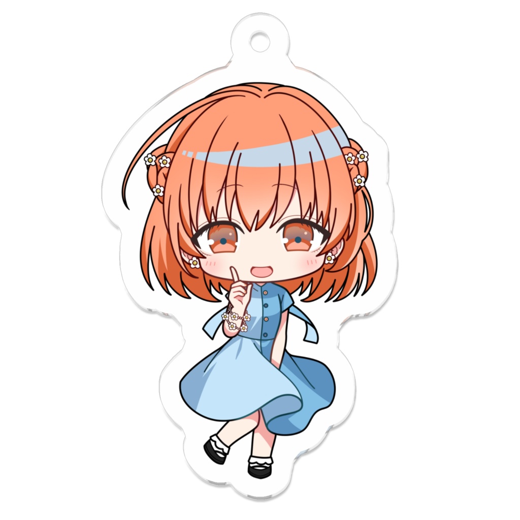 秋空とんぼ　アクリルキーホルダー - 50 x 50 (mm)