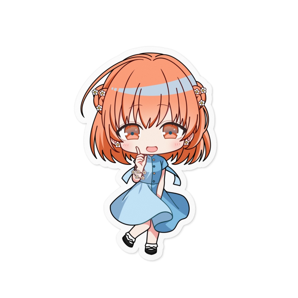 秋空とんぼ　ステッカー - 100 x 100 (mm)