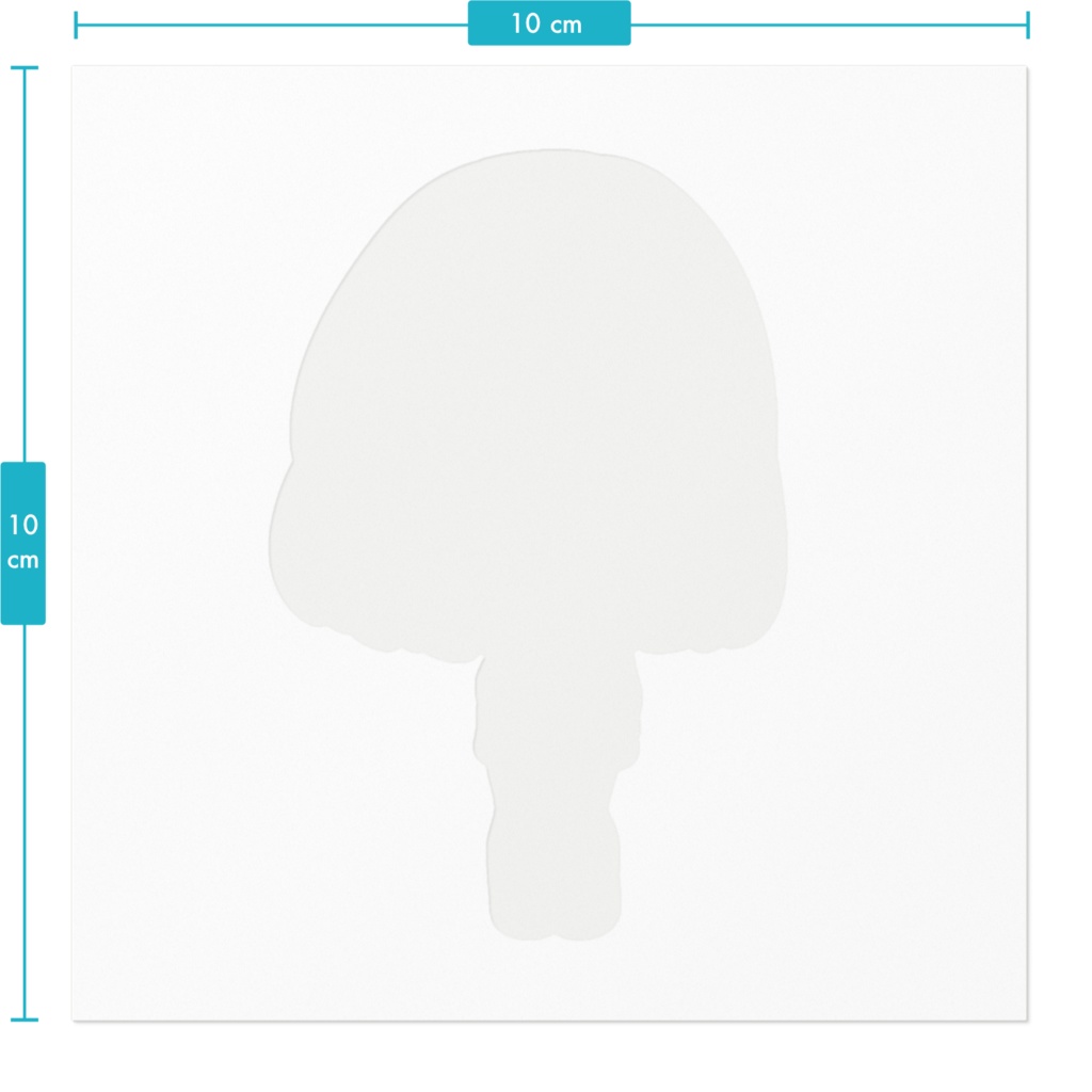 花園りり ステッカー - 100 x 100 (mm)