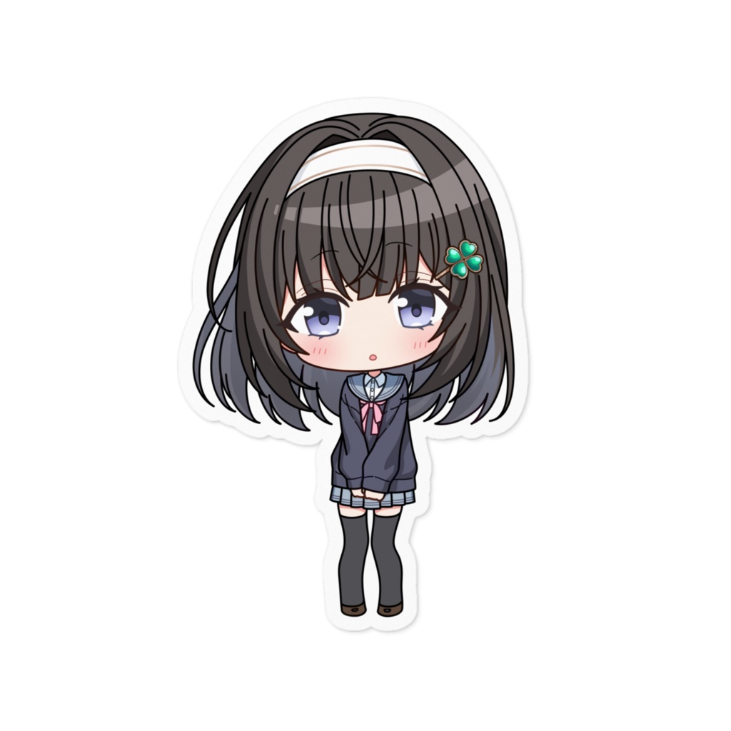 花園りり　ステッカー - 100 x 100 (mm)