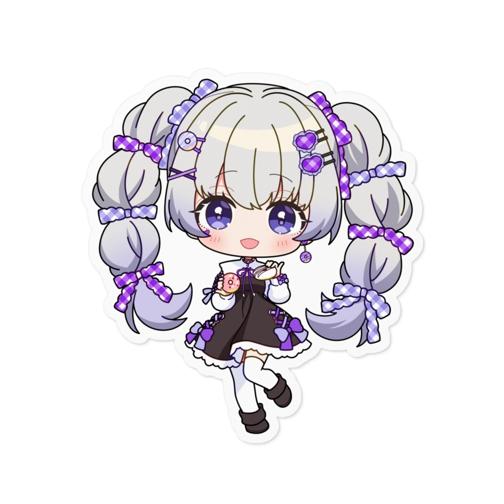 羽澄なゆる　ステッカー - 100 x 100 (mm)