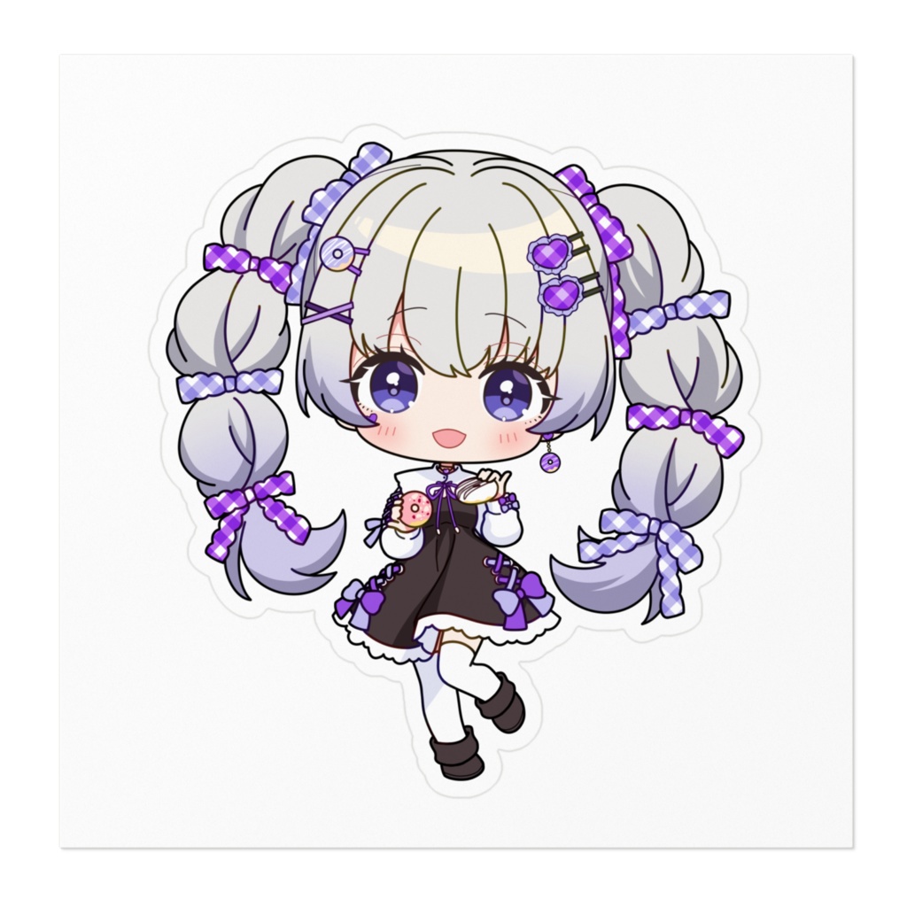 羽澄なゆる ステッカー - 100 x 100 (mm)