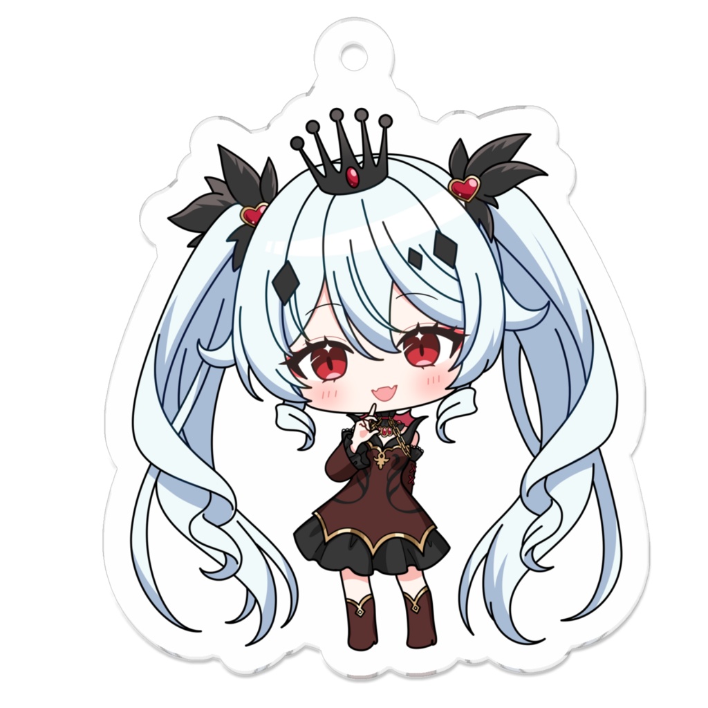 夜宵ミア　アクリルキーホルダー - 50 x 50 (mm)