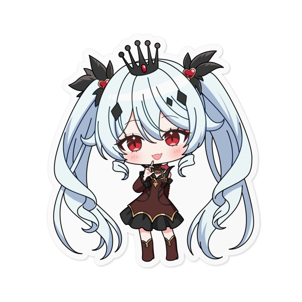 夜宵ミア　ステッカー - 100 x 100 (mm)