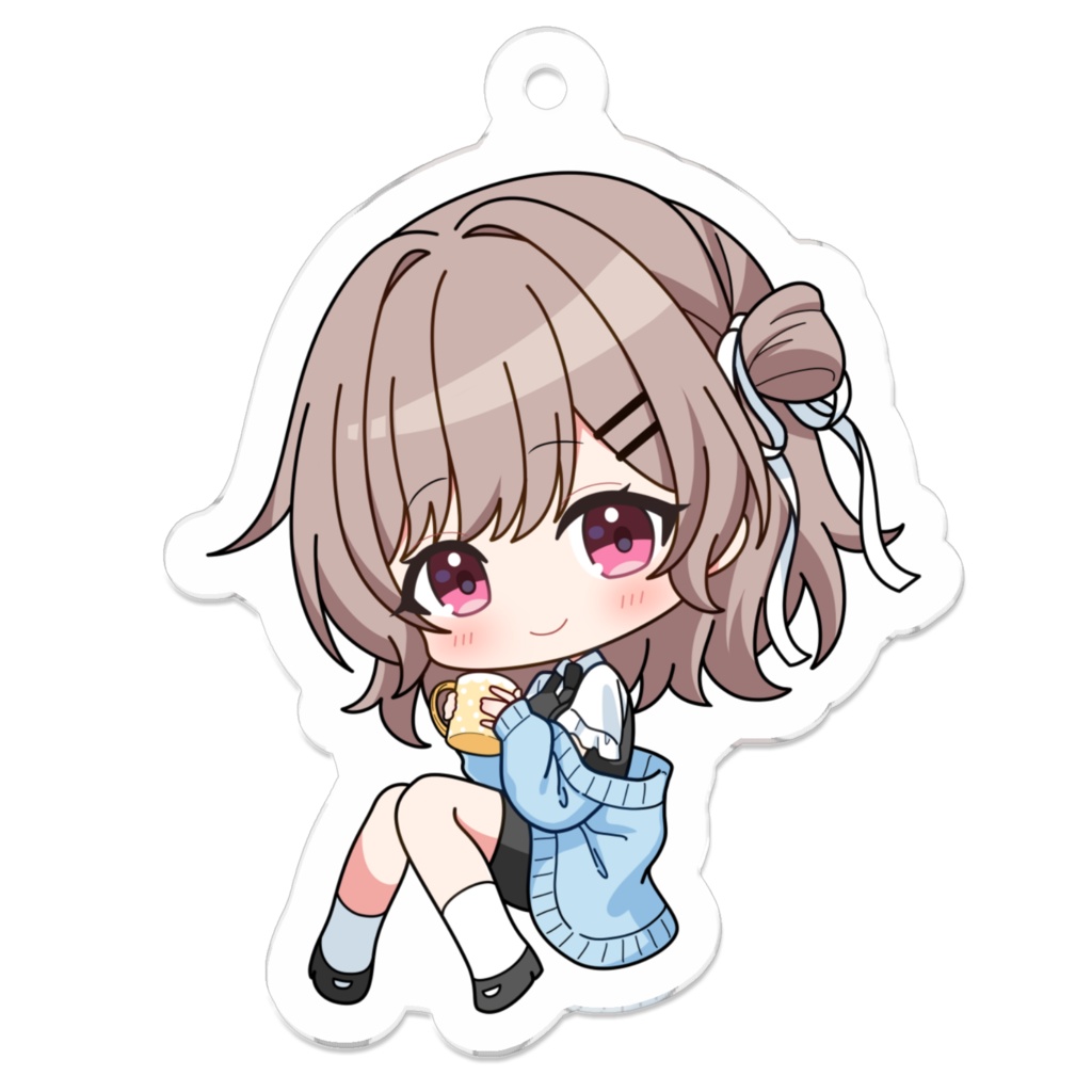 月詠すずか　アクリルキーホルダー - 50 x 50 (mm)