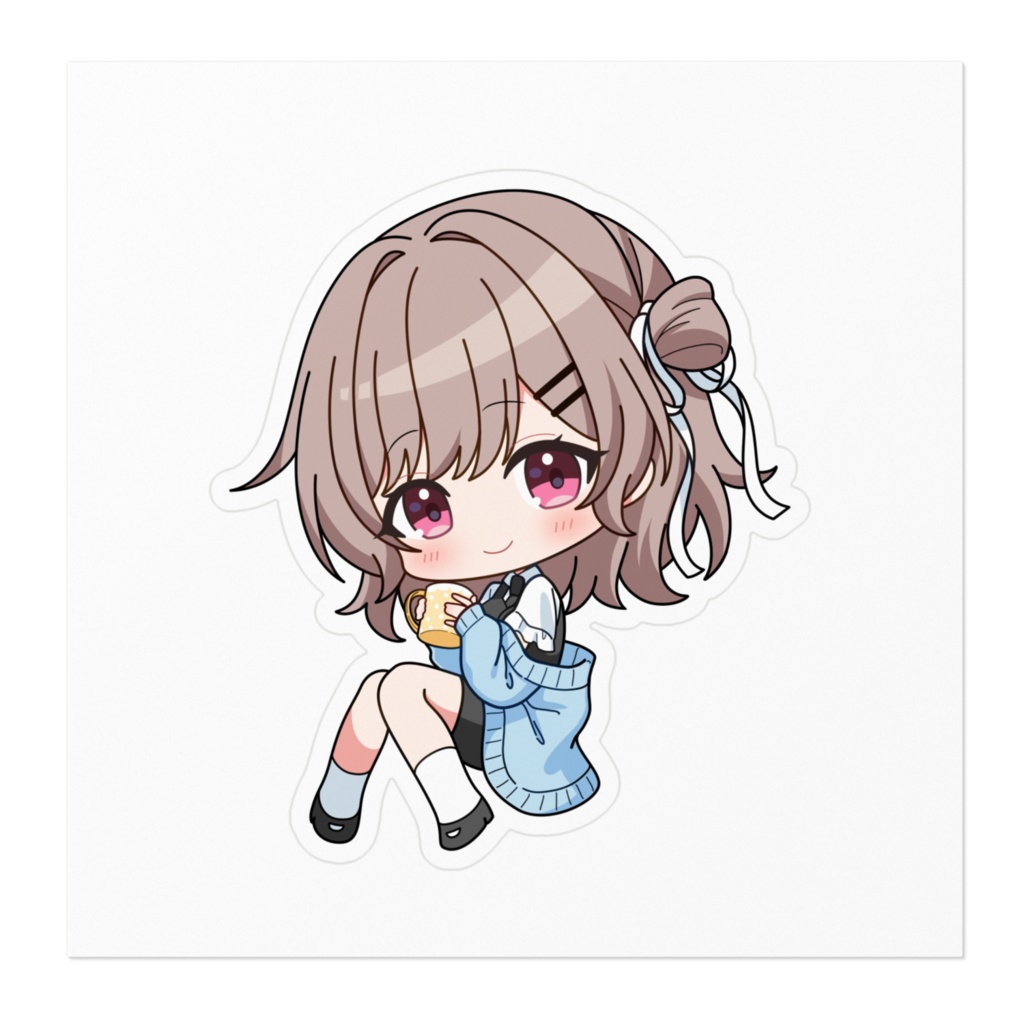 月詠すずか ステッカー - 100 x 100 (mm)