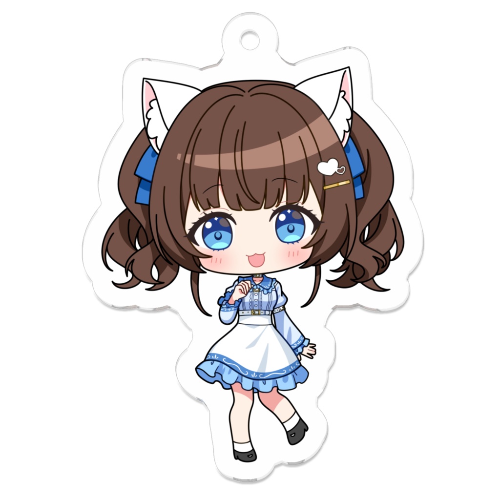 白玉とあ　アクリルキーホルダー - 50 x 50 (mm)