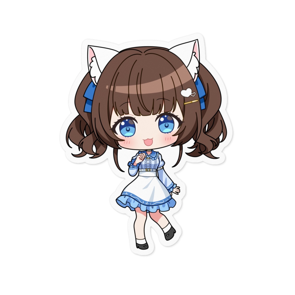 白玉とあ　ステッカー - 100 x 100 (mm)