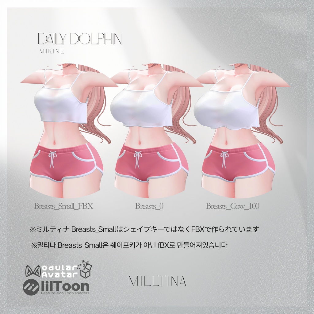 【5アバター対応】 Daily Dolphin 【VRChat】