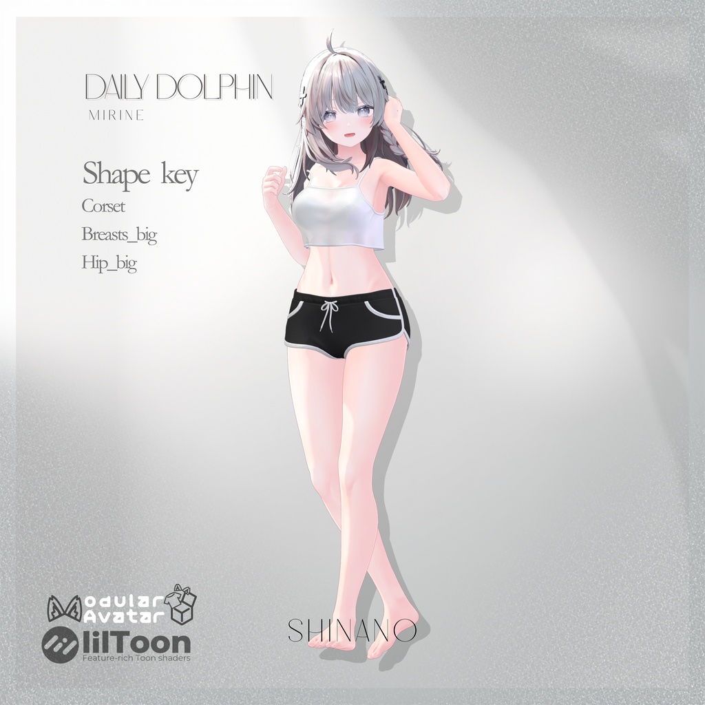 【5アバター対応】 Daily Dolphin 【VRChat】