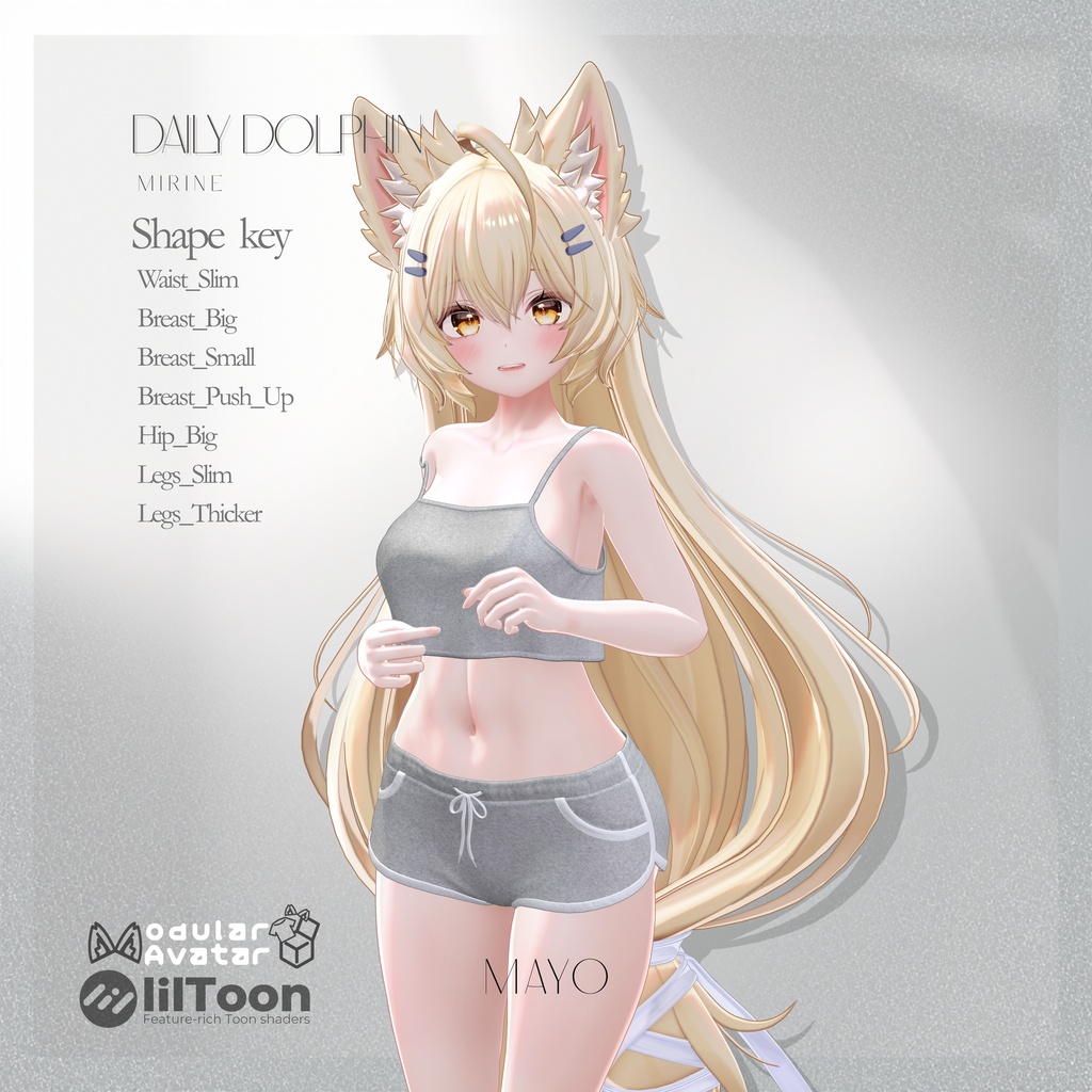【8アバター対応】 Daily Dolphin 【VRChat】