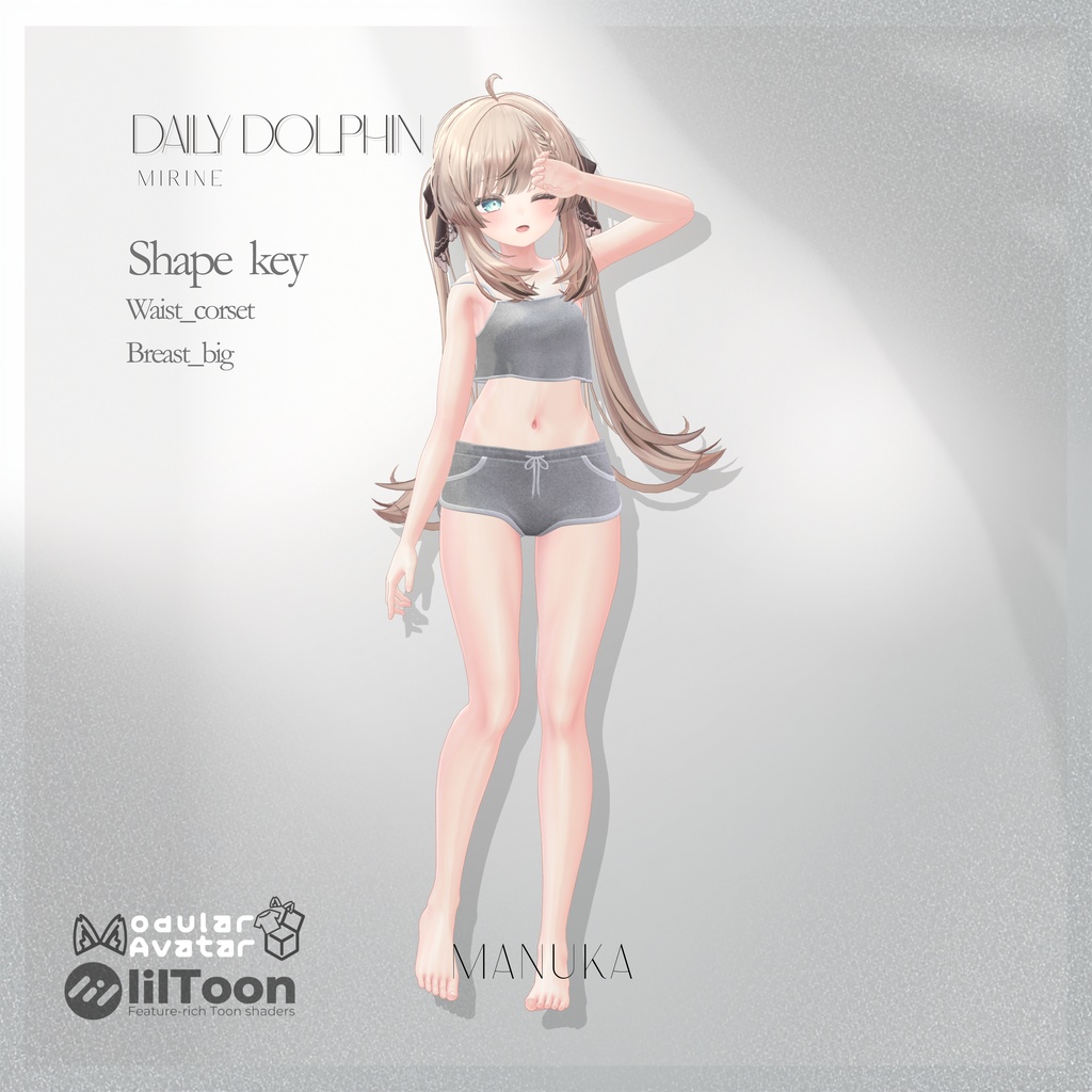 【5アバター対応】 Daily Dolphin 【VRChat】