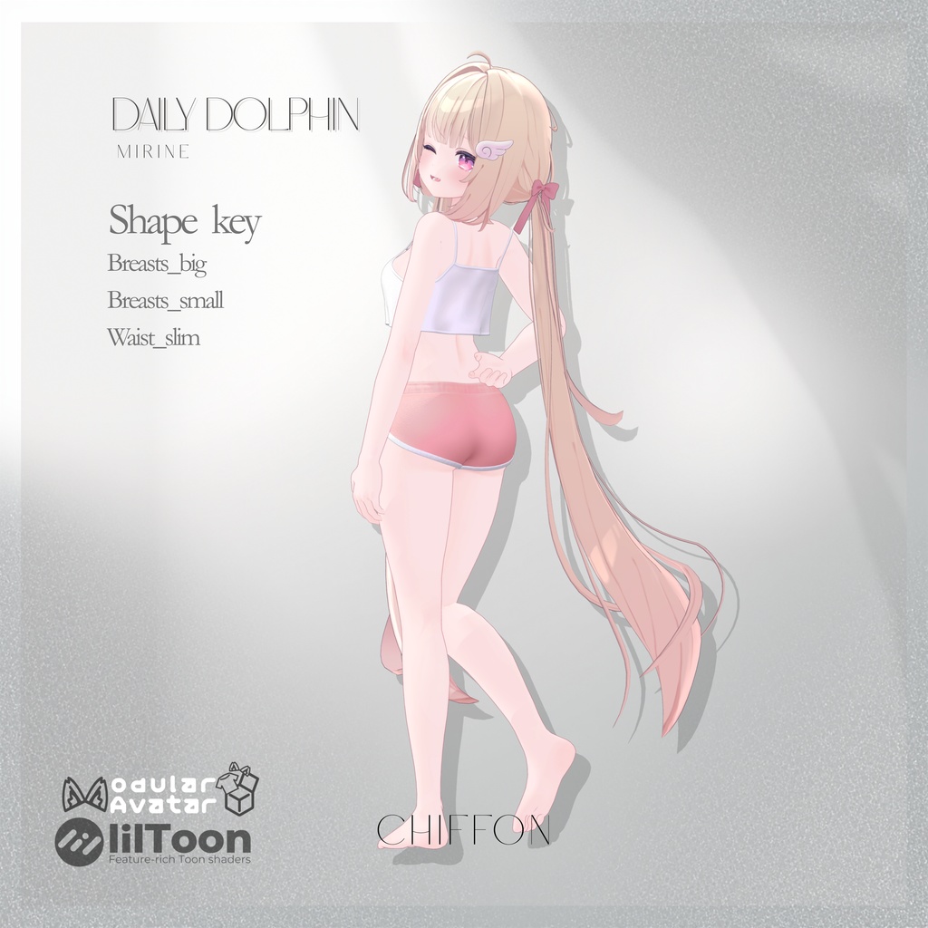 【5アバター対応】 Daily Dolphin 【VRChat】