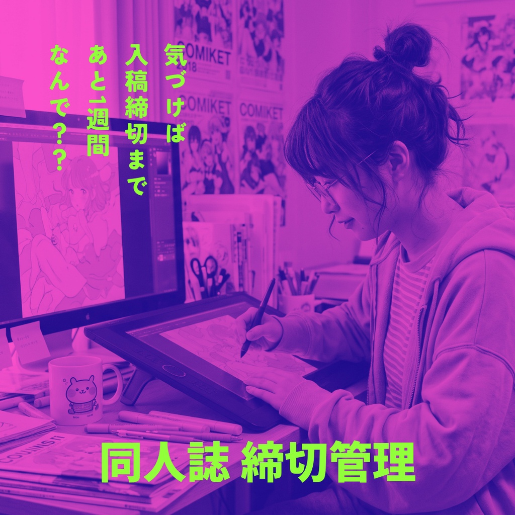 同人誌の進み具合を管理|Notionテンプレート「同人誌 締切管理」
