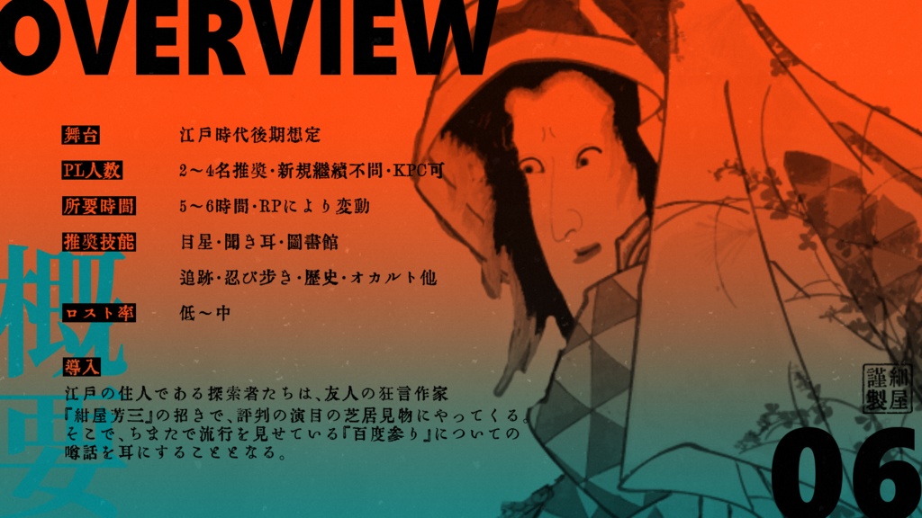 クトゥルフ神話TRPG非公式シナリオ『首くくり百度参り』【SPLL:E191337】