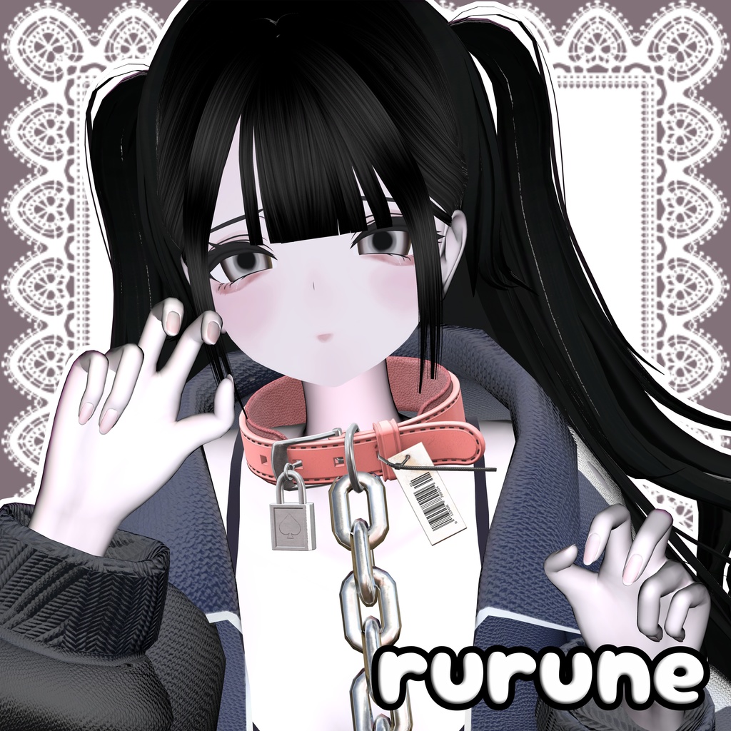 【2アバター対応】うるうる地雷メイク