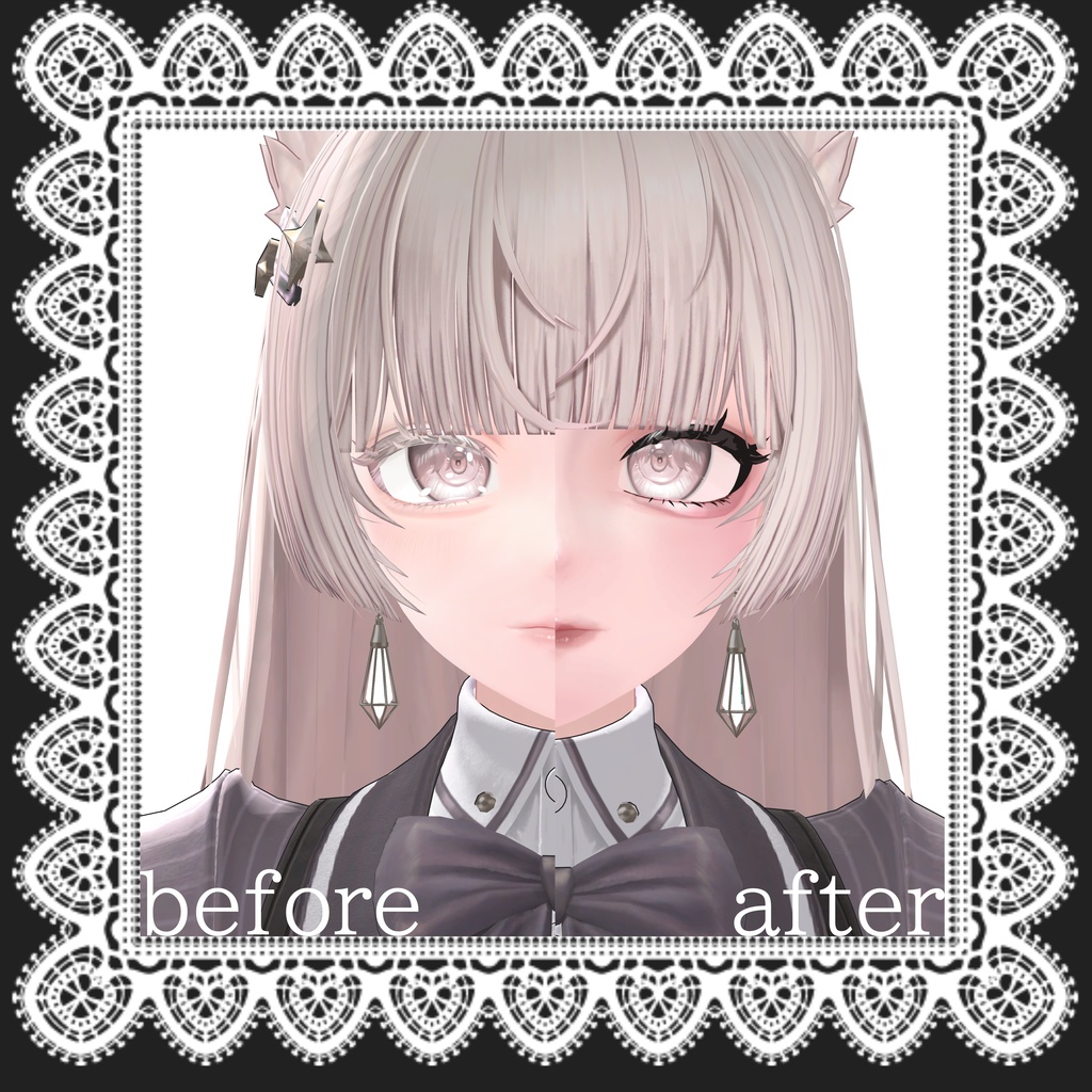 【2アバター対応】うるうる地雷メイク