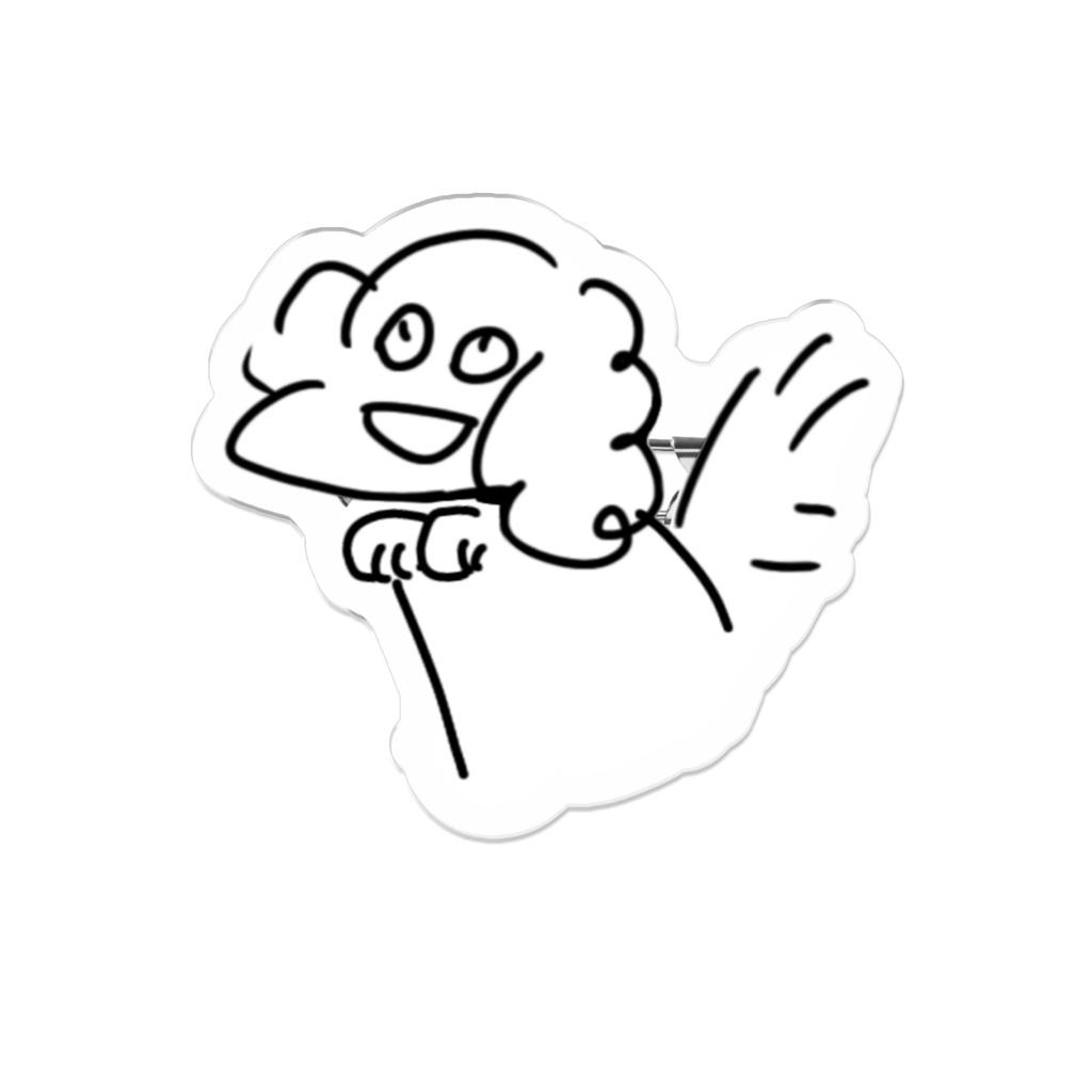 ポケットの中のいぬバッジ