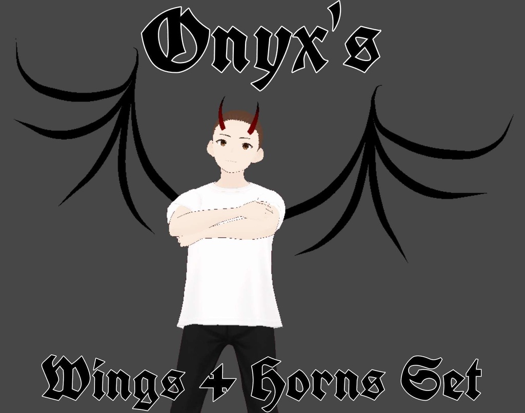 [Free] Onyx's Wings + Horns Set