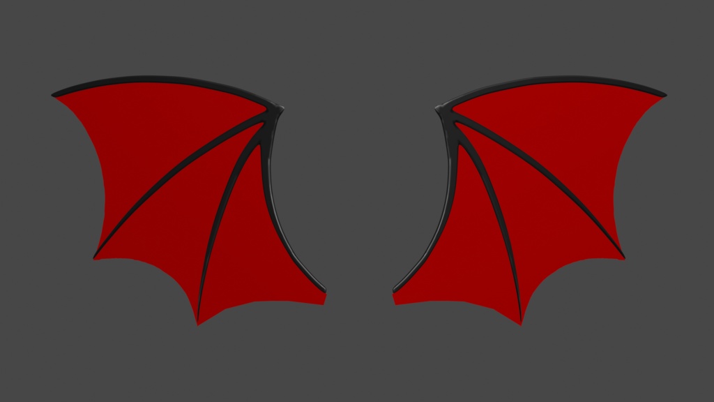 [Free] Simple Red & black Wings
